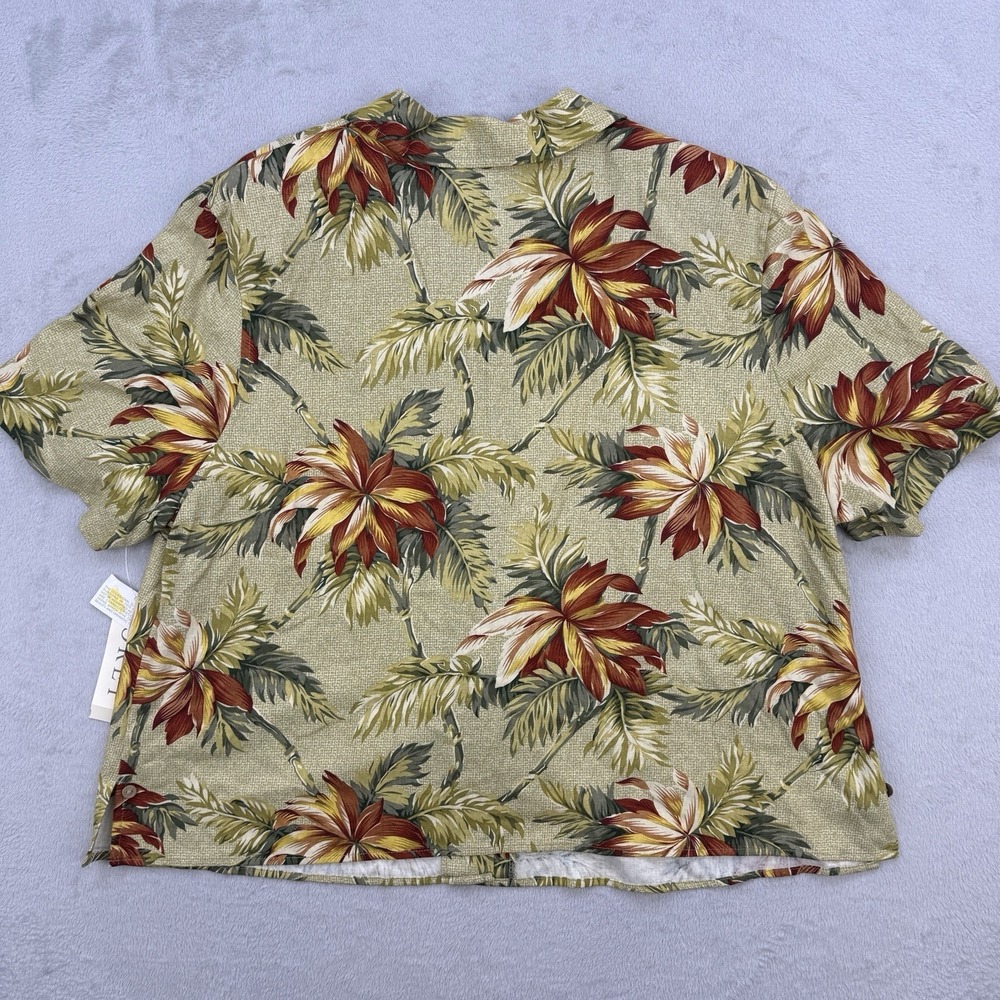 Koret Womens Button Up Shirt Multicolor Hawaiian Short Sleeve Roll Tab 20W‎ NWT - Picture 13 of 13